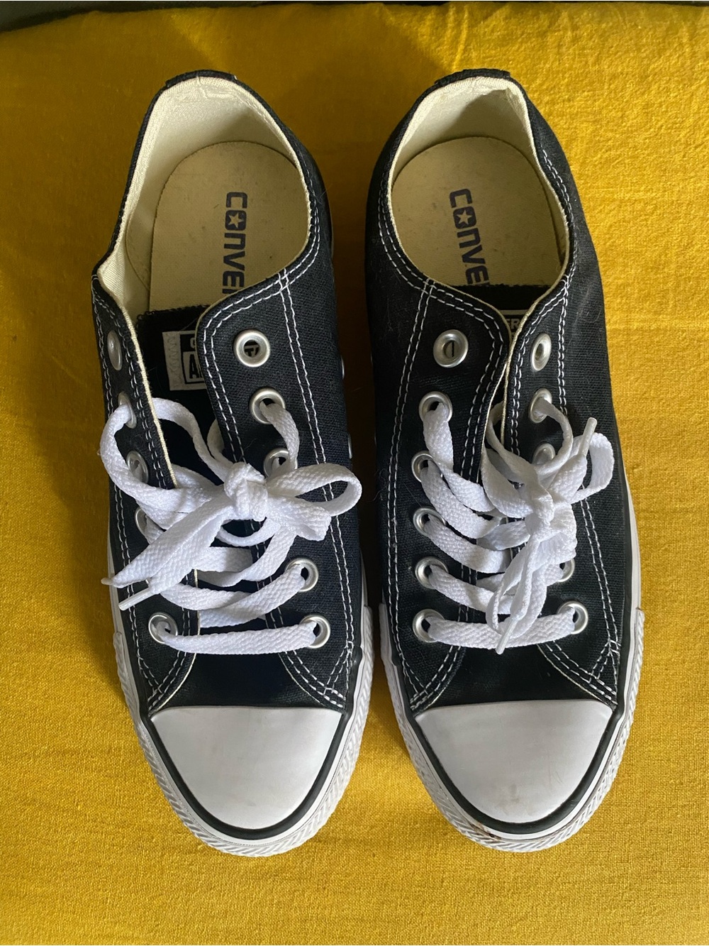 Converse Black Low Top Canvas Sneakers